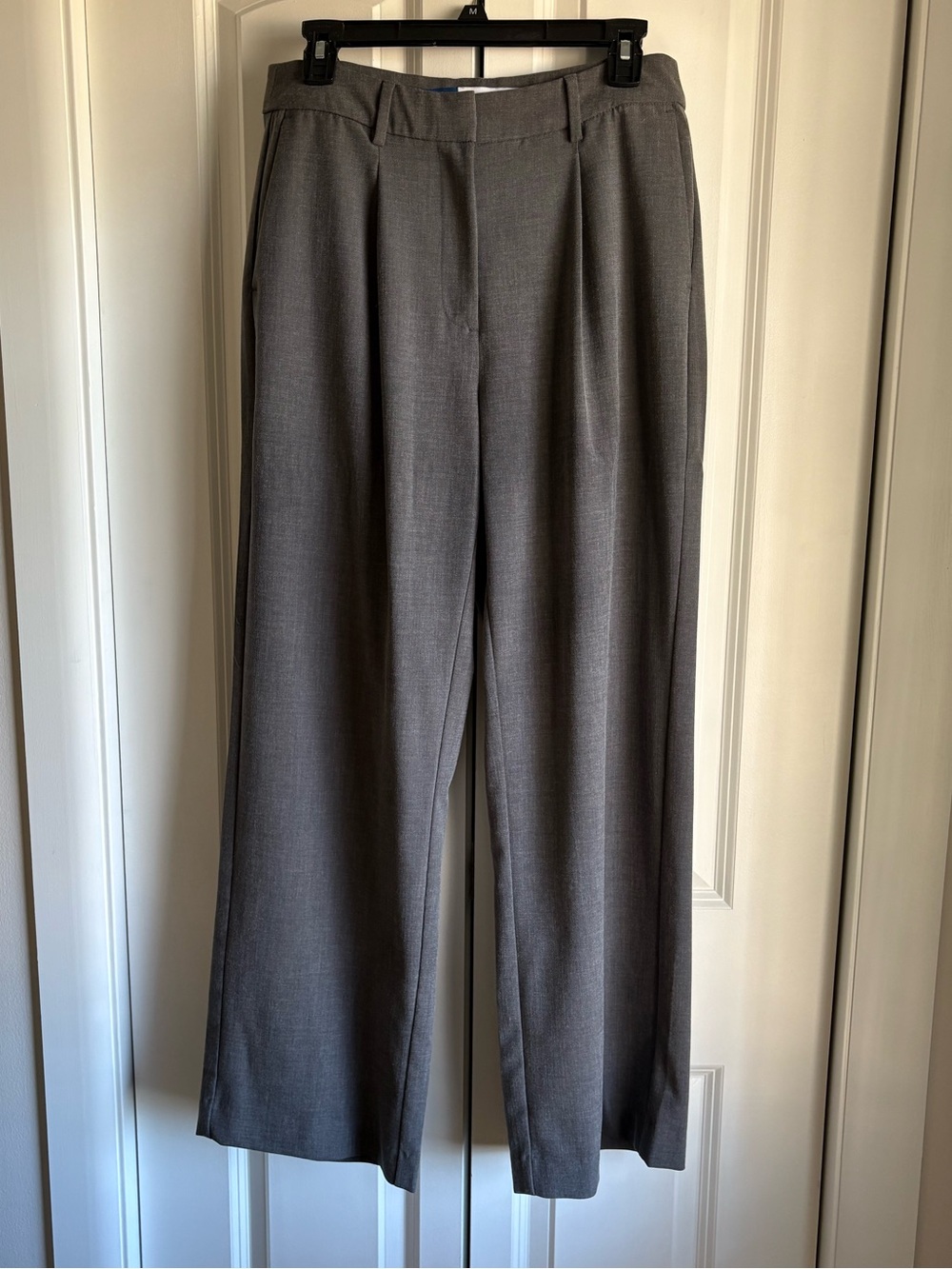 Gray Old Navy Taylor wide leg trouser